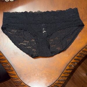 PINK Victoria's Secret Black Lace Panties